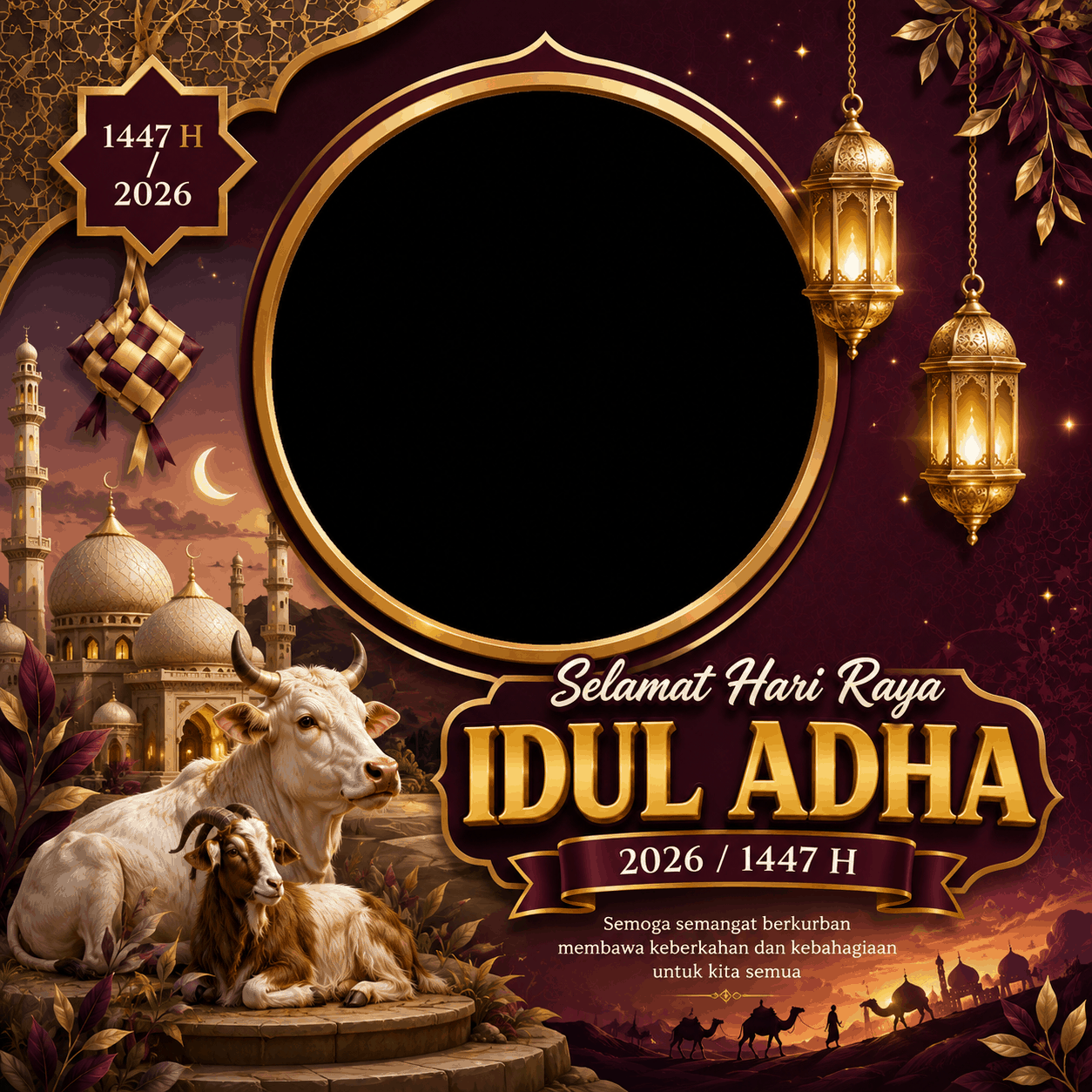 Twibbon Idul Adha 2026 desain 13 HD