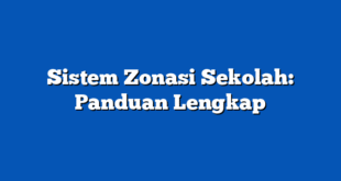 Sistem Zonasi Sekolah: Panduan Lengkap