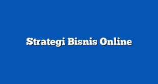 Strategi Bisnis Online