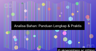 Analisa Bahan