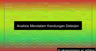 Analisis Deterjen