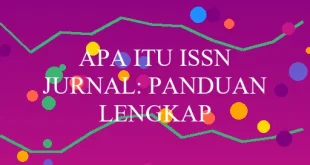 Apa Itu Issn Jurnal Panduan
