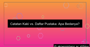 apakah catatan kaki sama dengan daftar pustaka
