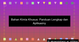 Bahan Kimia Khusus