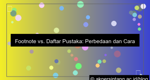 bedanya footnote dan daftar pustaka