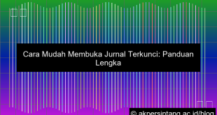 Buka Jurnal Terkunci