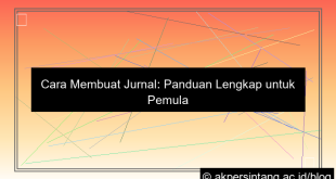 gambar cara bikin jurnal