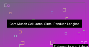 cara cek jurnal sinta