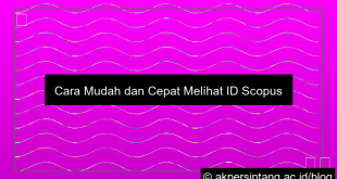 Cara Melihat Id Scopus