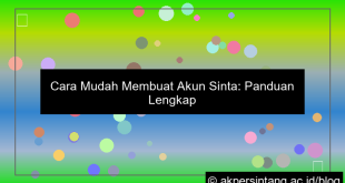 grafik cara membuat akun sinta