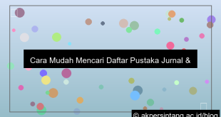 cara mencari daftar pustaka dari jurnal
