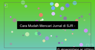 cara mencari jurnal di scimago