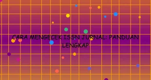 Cara Mengecek Issn Jurnal Panduan