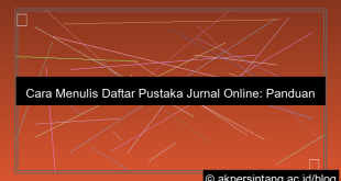 cara penulisan daftar pustaka dari jurnal online