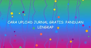 Cara Upload Jurnal Gratis Panduan