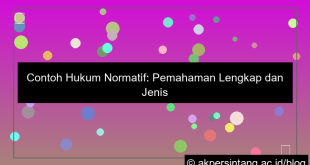 contoh hukum normatif