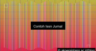 Contoh Issn Jurnal