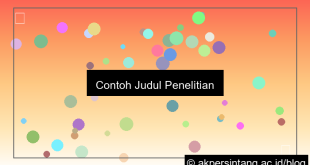 contoh judul penelitian