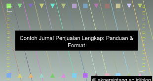 Contoh Jurnal Penjualan