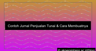 contoh jurnal penjualan tunai