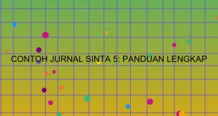Contoh Jurnal Sinta 5 Panduan