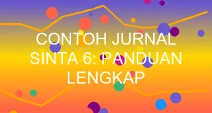 Contoh Jurnal Sinta 6 Panduan