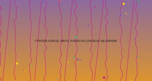 Contoh Jurnal Sinta Panduan Lengkap