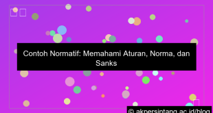contoh normatif