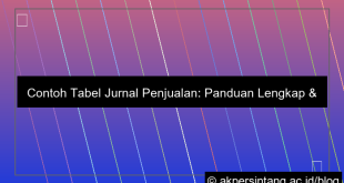 contoh tabel jurnal penjualan