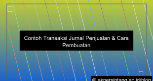 Contoh Transaksi Jurnal Penjualan