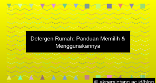 Detergen Rumah