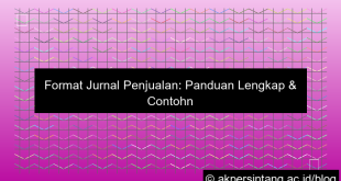 format jurnal penjualan