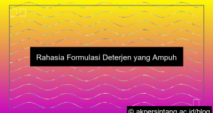 Formulasi Deterjen