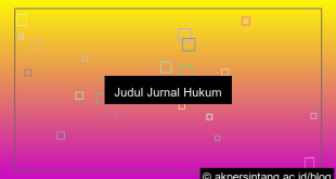 judul jurnal hukum