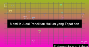 judul penelitian hukum