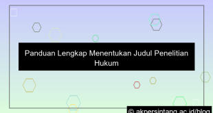 desain judul penelitian hukum normatif