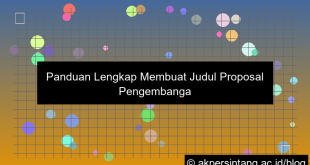 judul proposal pengembangan