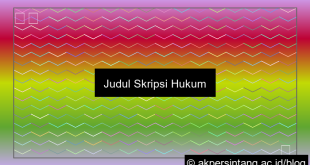 Judul Skripsi Hukum