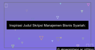 judul skripsi manajemen bisnis syariah