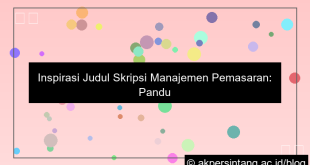 judul skripsi manajemen pemasaran