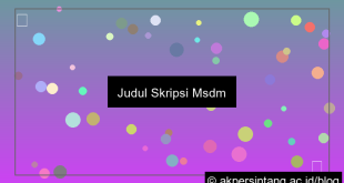 judul skripsi msdm