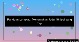 judul skripsi pengembangan