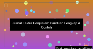 jurnal faktur penjualan