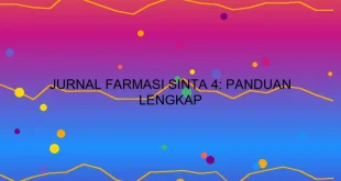 Jurnal Farmasi Sinta 4 Panduan