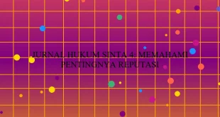 Jurnal Hukum Sinta 4 Memahami