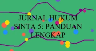 Jurnal Hukum Sinta 5 Panduan
