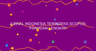 Jurnal Indonesia Terindeks Scopus Panduan