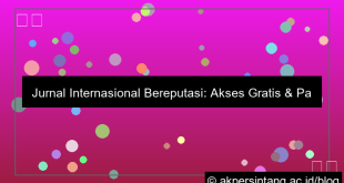 jurnal internasional bereputasi gratis