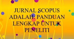 Jurnal Scopus Adalah Panduan Lengkap