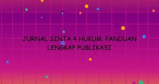 Jurnal Sinta 4 Hukum Panduan